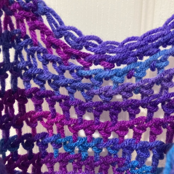 5 for $10: HANDMADE Crochet Bag approx 7” x 14” - Picture 3 of 5